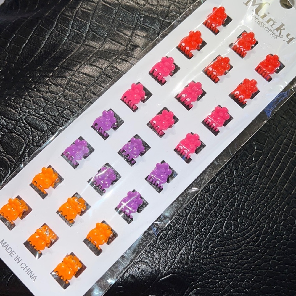 Baby Girls Mini Hair Claw Clips Flower Hair Hair‎ Accessories